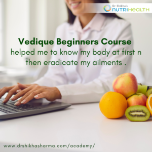 Vedique Nutrition Professional Course Review by Ms. Tripti